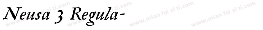 Neusa 3 Regula字体转换